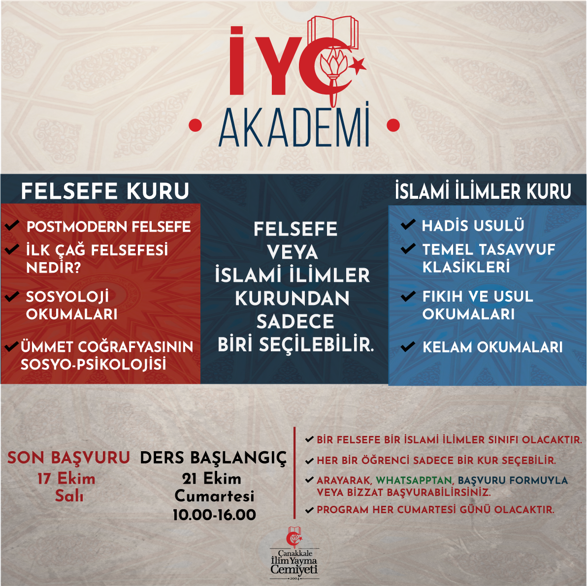 İlahiyat Akademisi Başvurusu