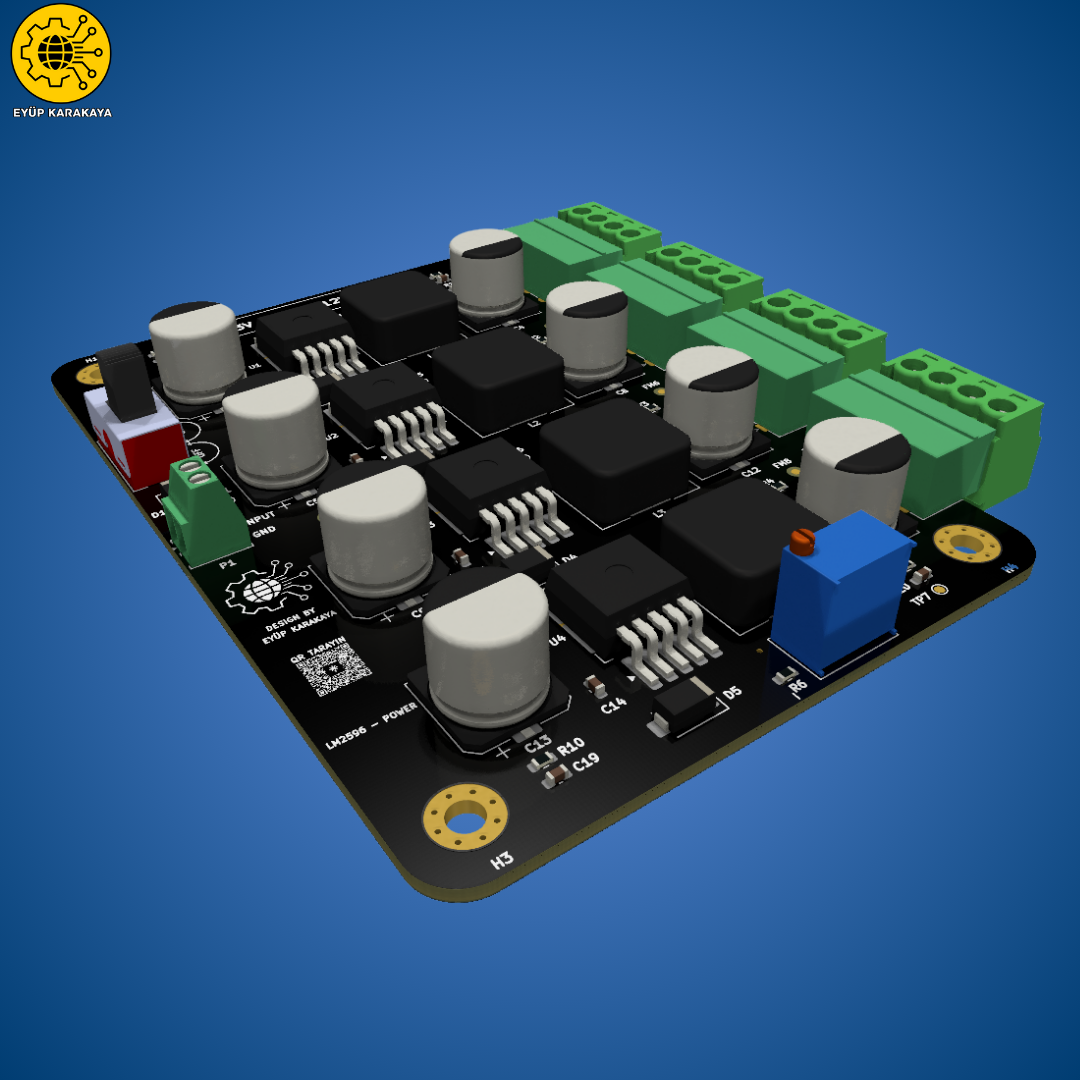 Çok Kanallı LM2596 Güç Kaynağı Tasarımı