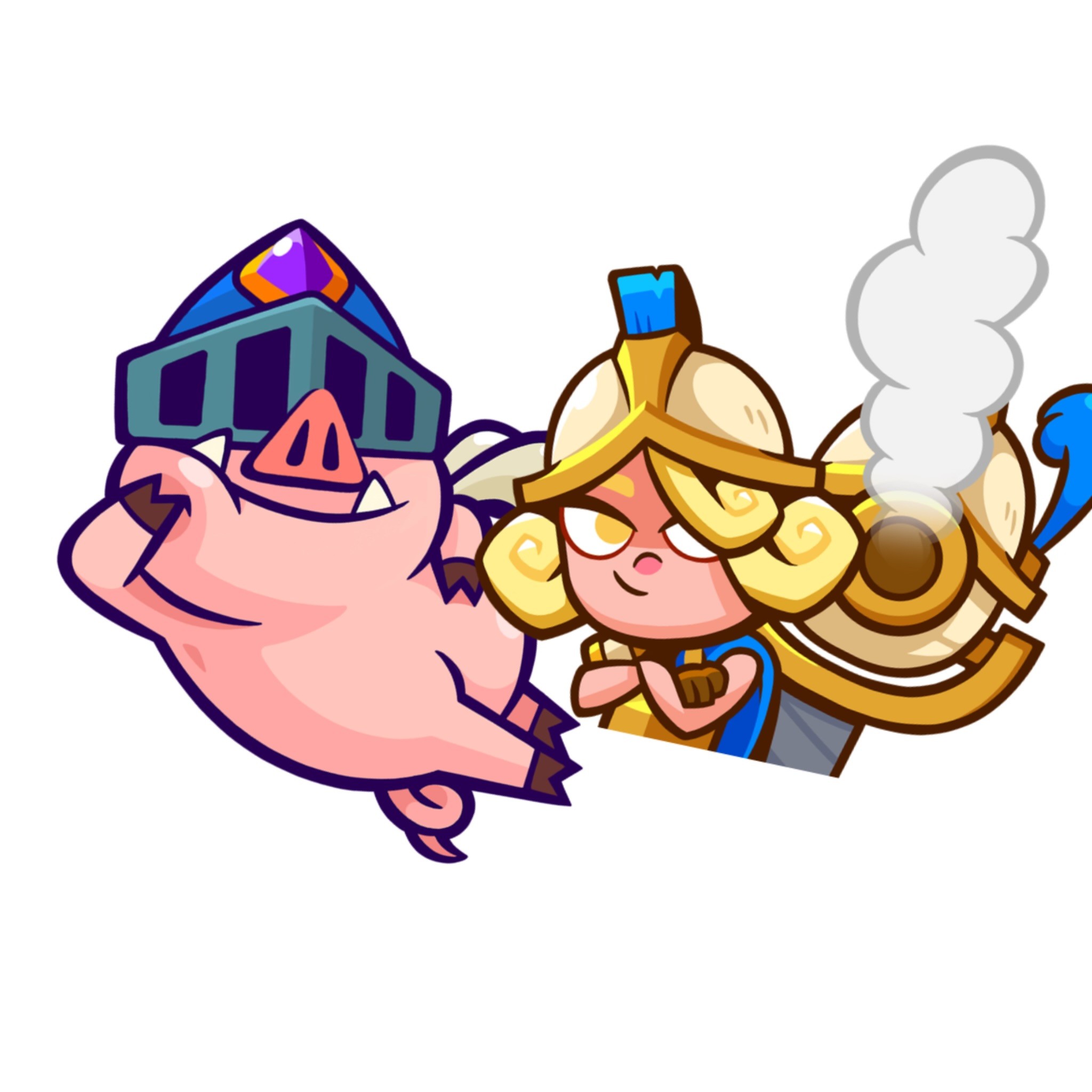 Silahşör Ve Uçan Domuz Emojileri