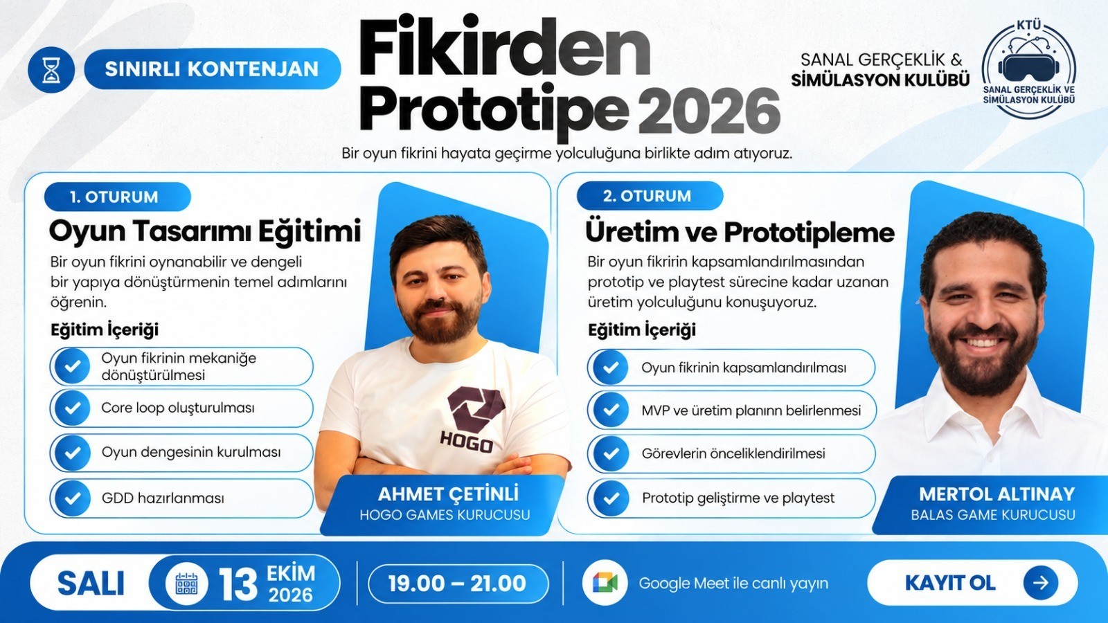SGSK ile Fikirden Prototipe 2026 - Başvuru Formu